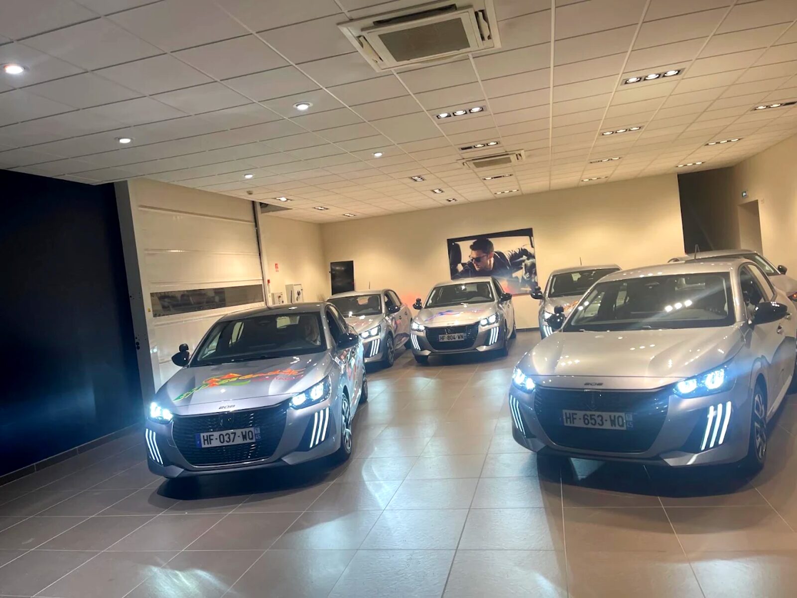 La flotte de Peugeot 208 de l'auto-école